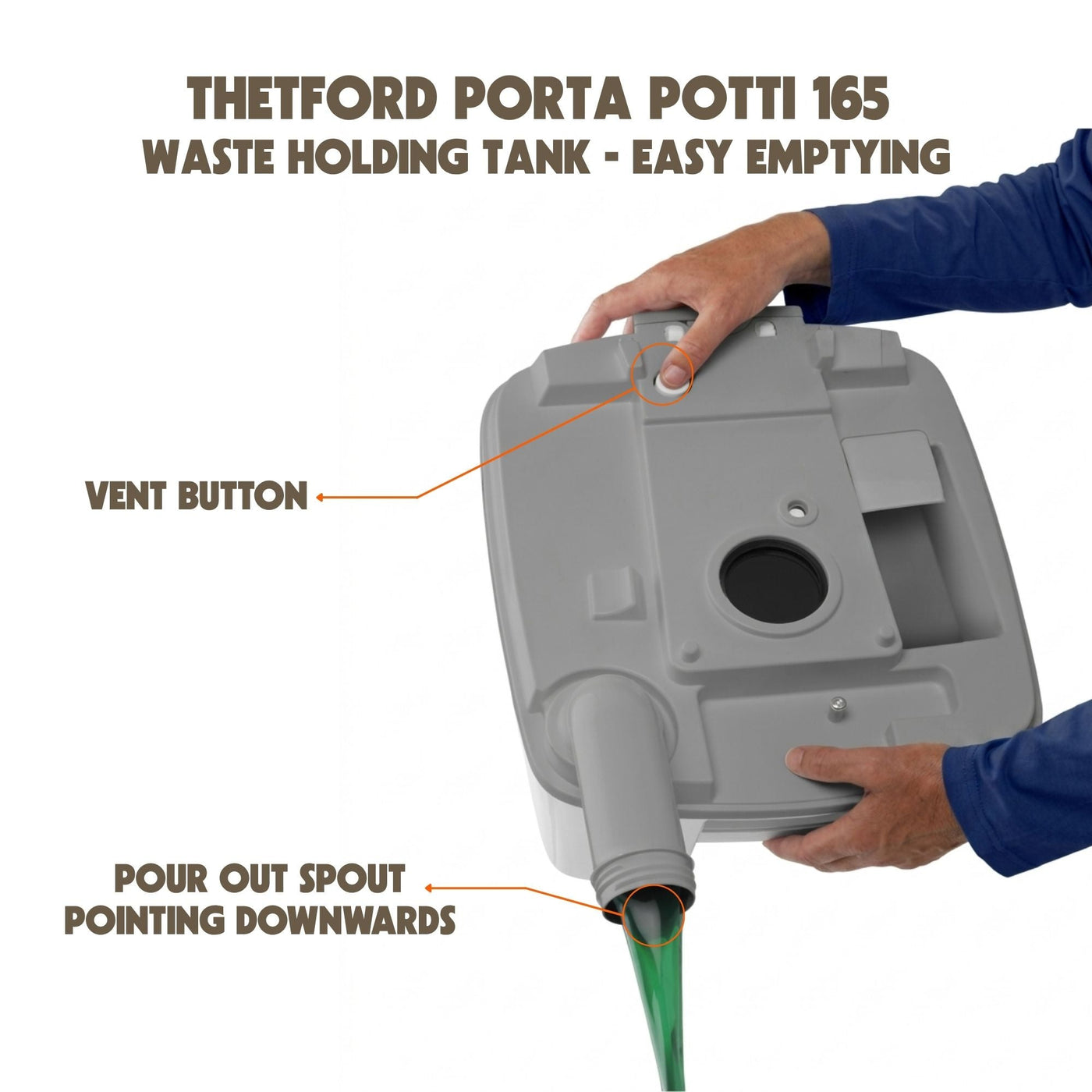 Thetford Porta Potti 165 | Portable Toilet
