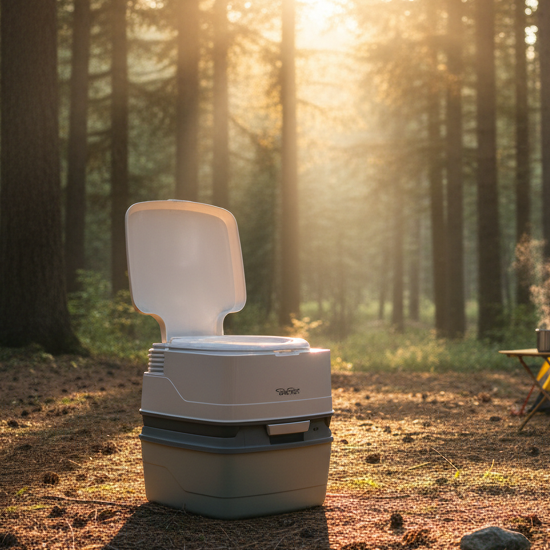 Porta Potti 165 compact portable toilet with flush system